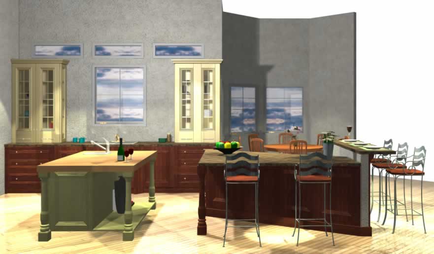 Kitchen Designer: Donna McMahon; 20-20 Designer: Angie Lawrence, CMKBD